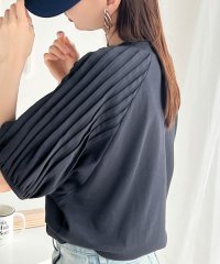 Classical Elf/クラシカルエルフ Classical Elf カジュアルな中にも上品さを。綿100% 袖山タックラグラン半袖Tシャツ/506019491
