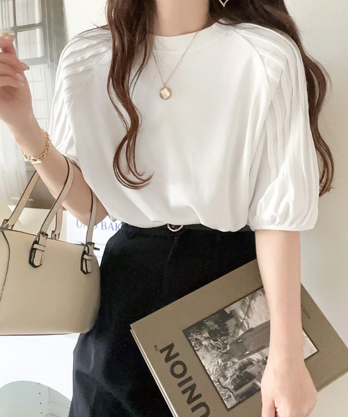 【シップス　ウィメン】【SHIPS別注】assiette:〈手洗い可能〉レーヨン テレコ TEE セール】【SHIPS別注】assiette:〈手洗い可能〉レーヨン テレコ