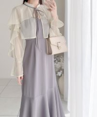 Classical Elf/クラシカルエルフ Classical Elf 【mily bilet】セットアップで華やか。チュールケープボレロ付きマーメイドキャミワンピース/506019507