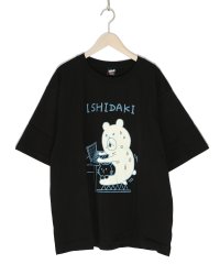 Scolar Parity/ネコの重みで石抱き クマ UVプリントTシャツ/506020014