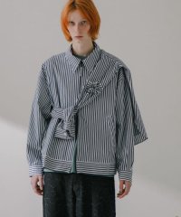 SENSE OF PLACE by URBAN RESEARCH/【予約】hxcyyd × SOP　ストライプフラワーコサージュシャツブルゾン(UNISEX)/506027397