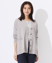 J.PRESS LADIES（LARGE SIZE）/【洗える】 Co/Peライト Vネック カーディガン/506027536