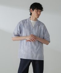 nano・universe/オリジナルパターンドレープシャツ 半袖/505892270
