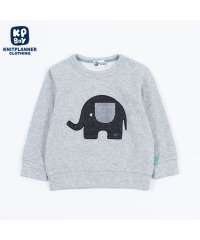 KP BOY/KPBOY(ケーピーボーイ)ぞうモチーフ接結長袖Tシャツ(80～90)/505920616