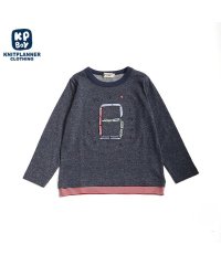 KP BOY/KPBOY(ケーピーボーイ)電車モチーフのプレーティング天竺長袖Tシャツ(100～130)/505920674