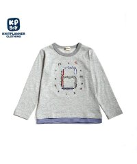 KP BOY/KPBOY(ケーピーボーイ)電車モチーフのプレーティング天竺長袖Tシャツ(100～130)/505920674