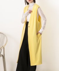 ad thie/ストレッチ素材ノーカラーロングジレ 秋服 秋 冬服 冬/505938015