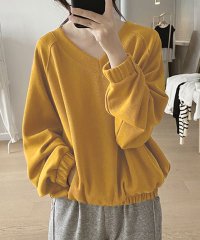 miniministore/Vネック 着やせ 長袖プルオーバー 無地/505953540