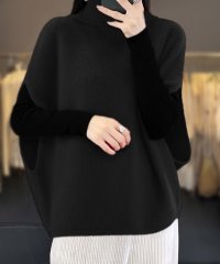 miniministore/ニットベスト ジレ タートルネック重ね着/505953543