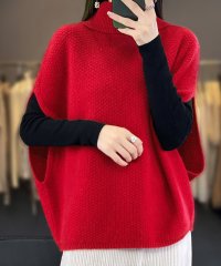 miniministore/ニットベスト ジレ タートルネック重ね着/505953543