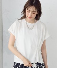 COMME CA ISM /【接触冷感】綿混 おりがみタック Tシャツ/506000641