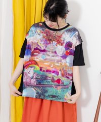 ScoLar/動物たちと世界 アートプリントTシャツ/506020009