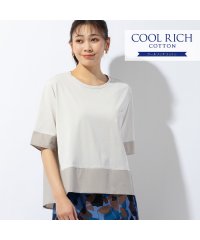 MISSEL/COOL RICH COTTON バイカラーTシャツ/506029230