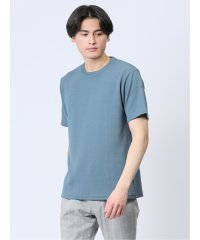 TAKA-Q/ふくれチェック クルーネック半袖Ｔシャツ/506029485