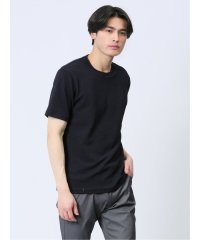 TAKA-Q/ふくれチェック クルーネック半袖Ｔシャツ/506029485