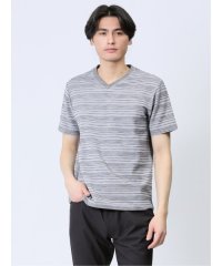 TAKA-Q/タックボーダー Vネック半袖Ｔシャツ メンズ Tシャツ カットソー カジュアル インナー トップス ギフト プレゼント/506029486