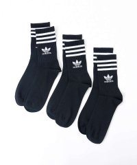 ABAHOUSE/【adidas】ミッドカット クルーソックス 3足組/506029795