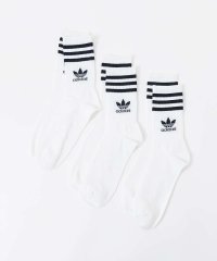 ABAHOUSE/【adidas】ミッドカット クルーソックス 3足組/506029795