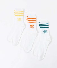 ABAHOUSE/【adidas】ミッドカット クルーソックス 3足組/506029795