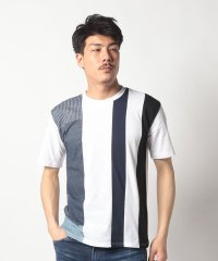 JEANS MATE/ジーンズメイト JEANS MATE 【ZEROSTAIN】着るだけで 汗染み対策 切り替えT 柄 切替 撥水 UVカット デザイン パターン豊富/505253192