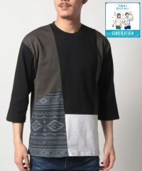 JEANS MATE/ジーンズメイト JEANS MATE 【ZEROSTAIN】切り替え BIG 7分袖Tシャツ/506004483