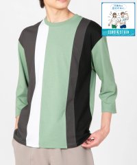 JEANS MATE/ジーンズメイト JEANS MATE 【ZEROSTAIN】切り替え BIG 7分袖Tシャツ/506004483
