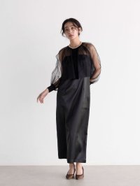 petirobe/プチローブ petirobe チュールサテンドレス/506029953