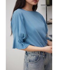 AZUL by moussy/タックスリーブ半袖デザインカットトップス/506029986