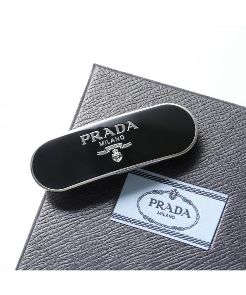 セール】PRADA バレッタ 1IF022 2BA6 ヘアクリップ ロゴメタルプレート(506030361) | プラダ(PRADA) - d  fashion