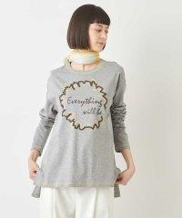 HIROKO BIS/コットンスムースロゴTシャツ /洗える/506015156