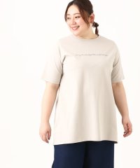 eur3/【大きいサイズ】コットンロゴTシャツ/506030517