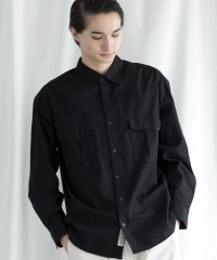 aimoha/aimoha MENSLIM FIT MARINE FLIP POCKET SHIRT デニムシャツ/506020424