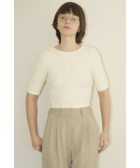 CLANE/SHIRRING CROPPED TOPS/506029558