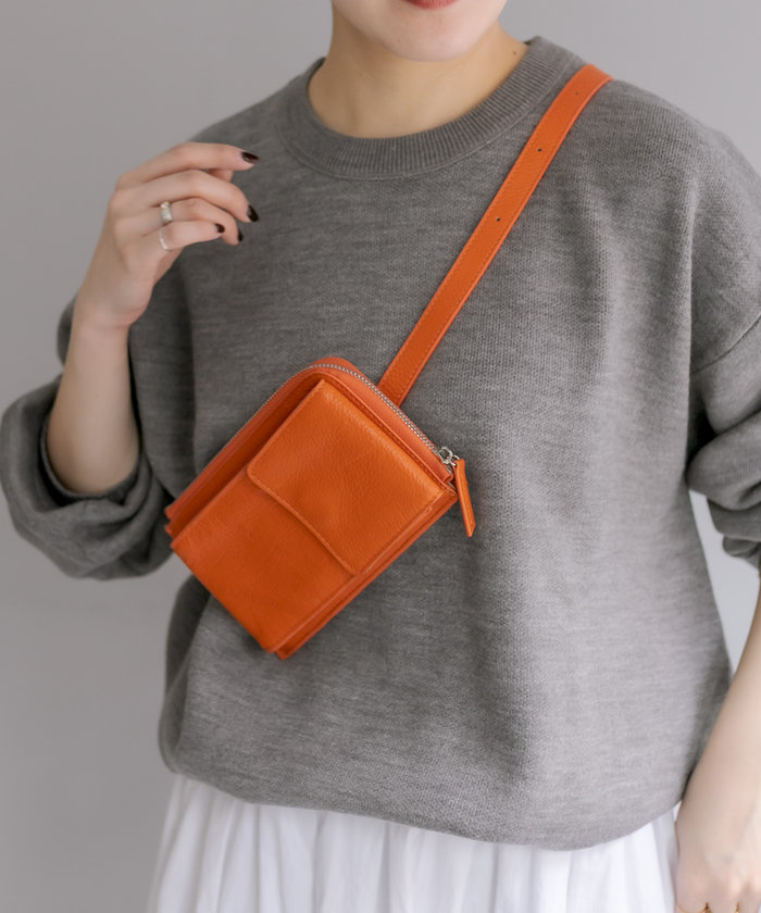 ear PAPILLONNER】シンプルモバイルウォレットショルダーバッグ