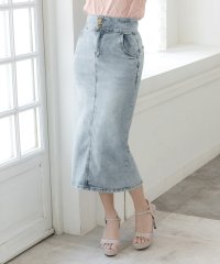 JULIA BOUTIQUE/ジュリアブティック JULIA BOUTIQUE 2連ボタンデニムタイトスカート24021/506031392