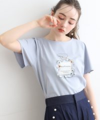 Couture Brooch/【マシンウォッシャブル】フラワーパフュームフレア袖Tシャツ/506031444