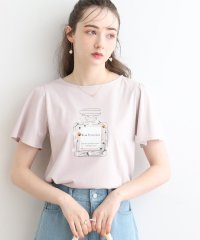 Couture Brooch/【マシンウォッシャブル】フラワーパフュームフレア袖Tシャツ/506031444