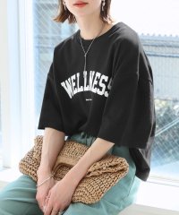 reca/五分袖ロゴプリントTシャツ(240207)/506031548