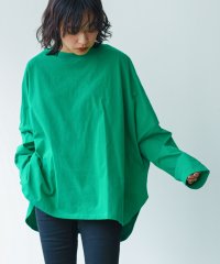 mili an deni/ラウンドヘム刺繍長袖Tシャツ（カラーno.01）/506031823