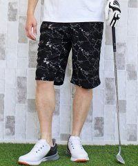 TopIsm/ゴルフパンツ ハーフパンツ メンズ ゴルフウェア ショートパンツ 総柄 スウェット ストレッチ 春夏 短パン ショーツ ボタニカル カモフラ迷彩 ロゴ イージー/504074489