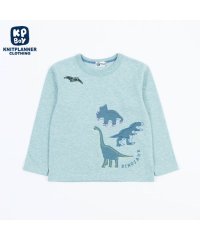 KP BOY/KPBOY(ケーピーボーイ)恐竜シルエットのデザートコットン天竺長袖Tシャツ(140～150)/505920663