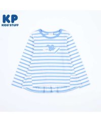 KP/KP(ケーピー)ハートアップリケのボーダー長袖Tシャツ(140～160)/505921076