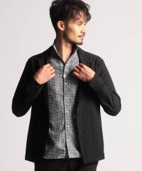 NICOLE CLUB FOR MEN/３Ｄメッシュナローラペル デザインジャケット/505979160