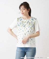 Leilian/半袖プリントTシャツ/505995216