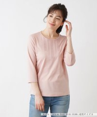 Leilian/7分袖コットンカットソー/505995218