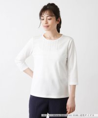 Leilian/7分袖コットンカットソー/505995218