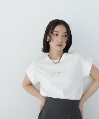 NATURAL BEAUTY BASIC/切替スリーブロゴTシャツ/506000981