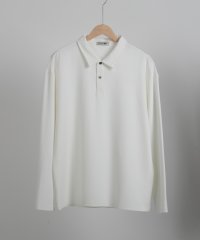 aimoha/aimoha MENSIMPLE POLO SHIRT ハーフボタン 長袖 ポロシャツ/506020421