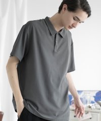 aimoha/aimoha MENSIMPLE POLO SHIRT ハーフボタン 半袖 ポロシャツ/506020422