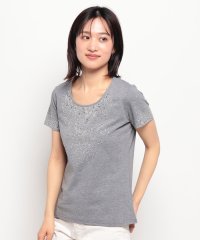 LAPINE BLANCHE/【洗える】スタッズTシャツ/506026632